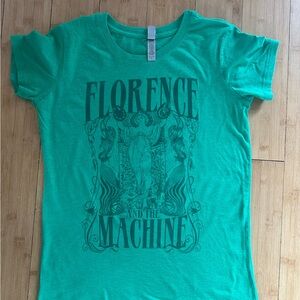 Next Level Apparel Green Florence and the Machine concert tee shirt, women’s L